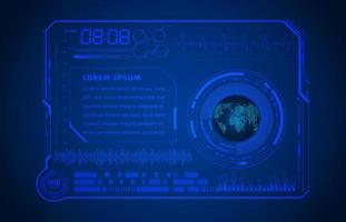 Modern HUD Technology Screen Panel vector