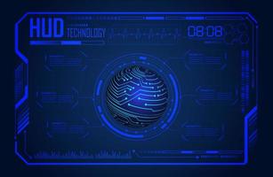 Modern HUD Technology Screen Panel vector