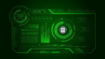 Modern HUD Technology Background vector