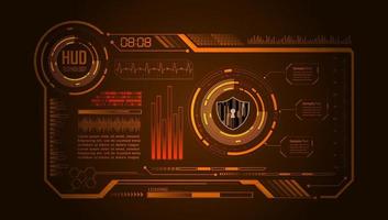 Modern HUD Technology Background vector