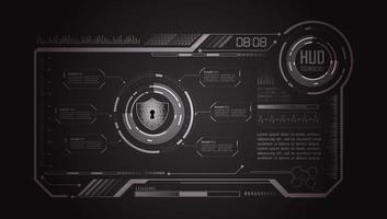 Modern HUD Technology Background vector