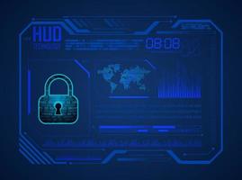Modern HUD Technology Background vector