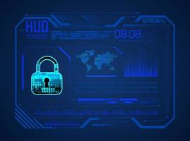Modern HUD Technology Background vector