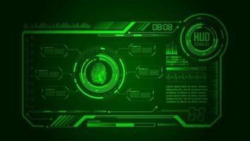 Modern HUD Technology Background vector