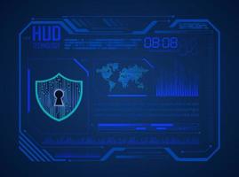 Modern HUD Technology Background vector