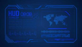 Modern HUD Technology Background vector