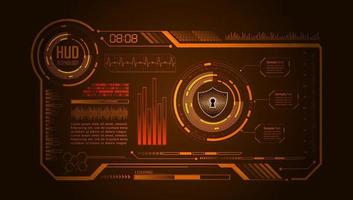 Modern HUD Technology Background vector