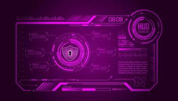 Modern HUD Technology Background vector