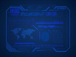 Modern HUD Technology Background vector
