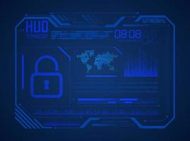 Modern HUD Technology Background vector