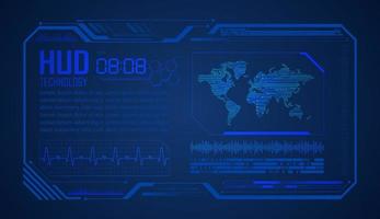 Modern HUD Technology Background vector