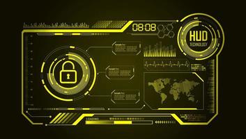 Modern HUD Technology Background vector