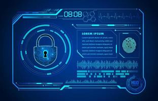 Modern HUD Technology Screen Panel vector