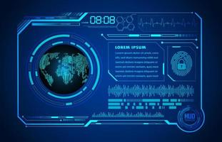 Modern HUD Technology Screen Panel vector