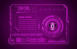 Modern HUD Technology Screen Panel vector