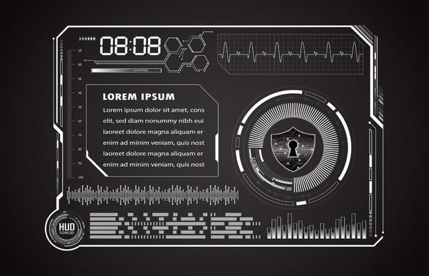 Modern HUD Technology Screen Panel