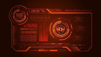 Modern HUD Technology Background vector