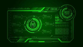 Modern HUD Technology Background vector