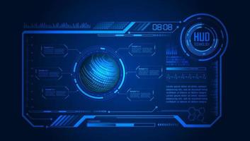 Modern HUD Technology Background vector