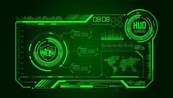 Modern HUD Technology Background vector