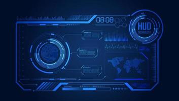 Modern HUD Technology Background vector