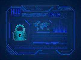 Modern HUD Technology Background vector