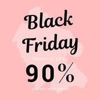 pink friday sale banner, post templates for social media vector