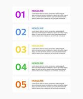 Business infographic timeline with 5 steps option. Business infographic template. Presentation infographics template with timeline process. Infographic timeline process. vector