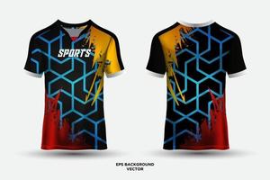 fantástico diseño de jersey adecuado para deportes, carreras, fútbol, juegos y vectores deportivos