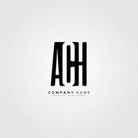 Simple Business Logo for Initial Letter ACH - Alphabet Logo vector