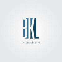 plantilla de logotipo vectorial para iniciales bkl - logotipo de letras del alfabeto simple vector