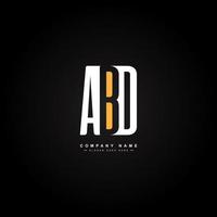 Vector Logo Template for Initials ABD - Simple Alphabet Letters Logo