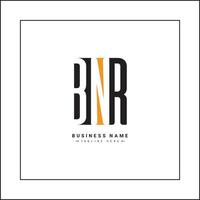 Initial Letter BNR Logo - Simple Monogram Logo for Initials B, N and R vector
