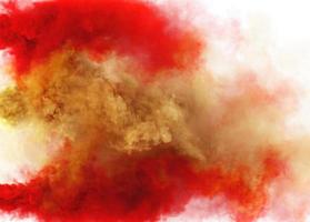 Red and wheat yellow color fantasy smoke and magic fog texture photo
