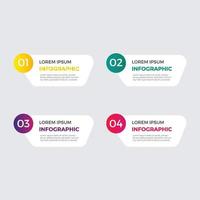 Business infographics concept with 4 options, steps or processes Vector Design.eps