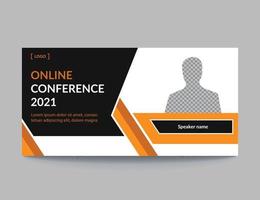 Web banner template for business conference banner design Vector.eps vector