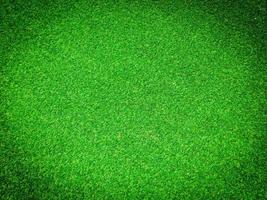 Beautiful green grass pattern from golf course for background. Copy space for work and design, Top view photo