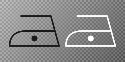 se puede planchar icono de lavandería a baja temperatura vector