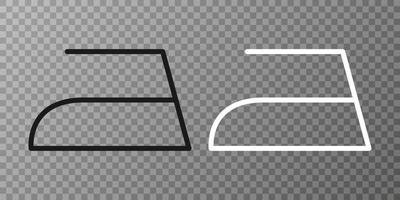 se puede planchar icono de lavandería vector