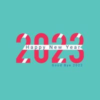 Happy New Year 2023 vector