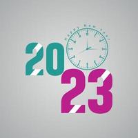 Happy New Year 2023 vector