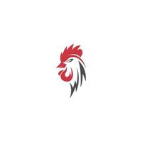 diseño de icono de logotipo de gallo vector