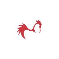 diseño de icono de logotipo de gallo vector