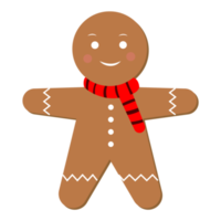 Gingerbread cookies. Winter candy and Christmas holiday candy decoration illustration png