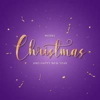 Christmas Holiday Party Background. Happy New Year and Merry Christmas Poster Template. Vector Illustration