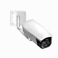 cctv home office security sistema de cámara realista aislado con malla vector