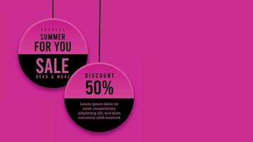 summer special sale banner template vector