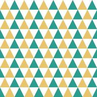 Triangle pattern with green and yellow color on white  background. vector