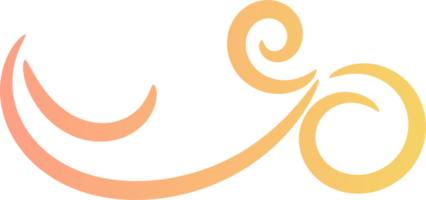 Calligraphic swirl border png