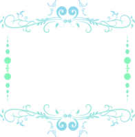 Vintage divider border element png